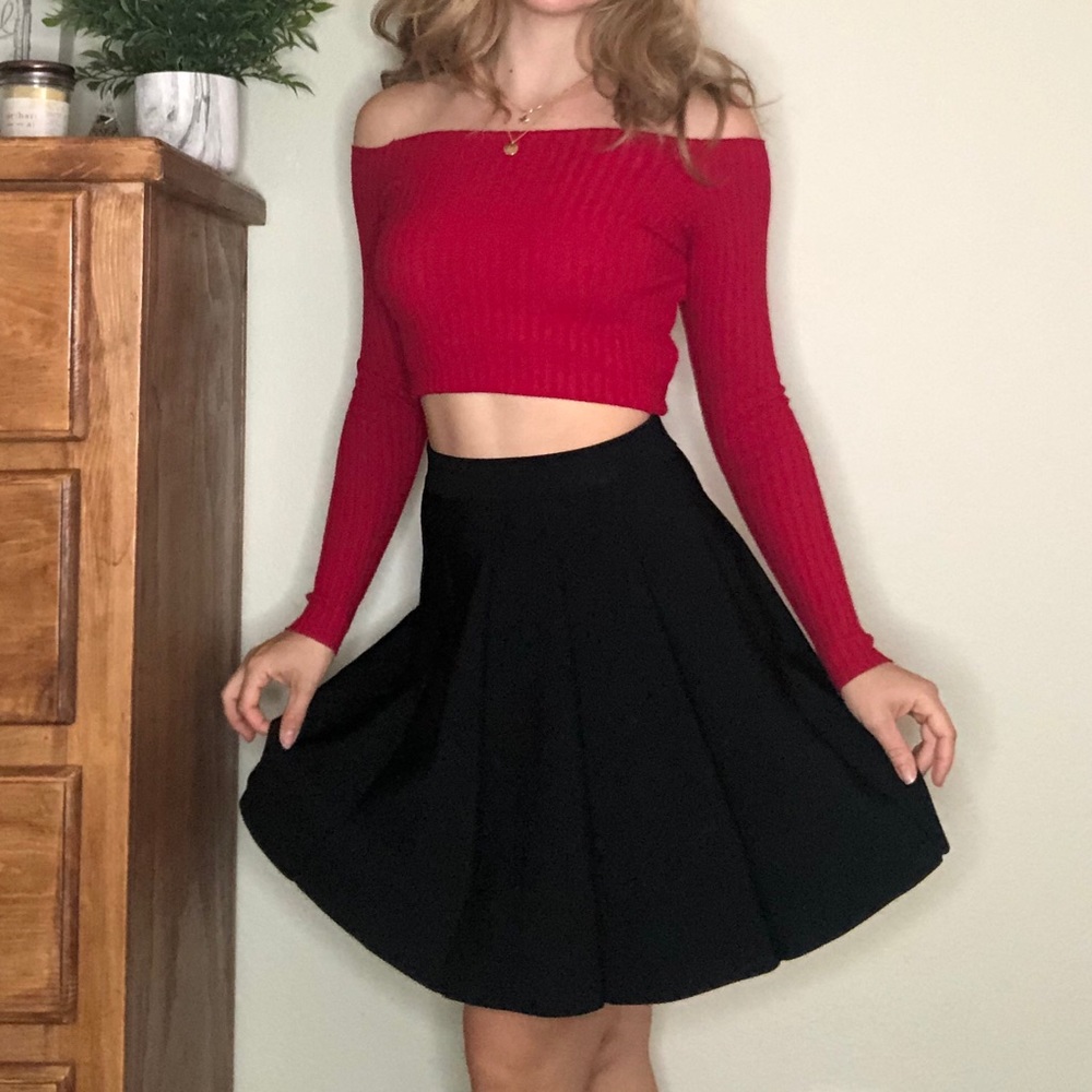 PARKER Zoe knit black skirt